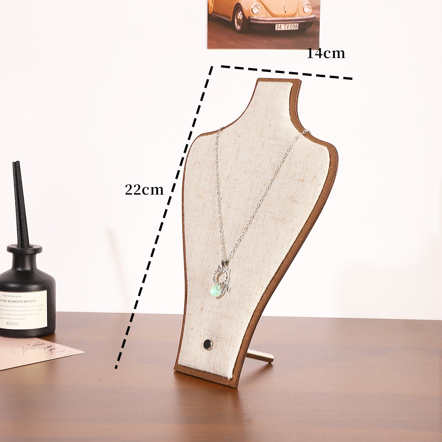 Modern Style Jewelry Set Featuring Brown Wood Material, Ideal For Jewelry Stand, Box, And Bag