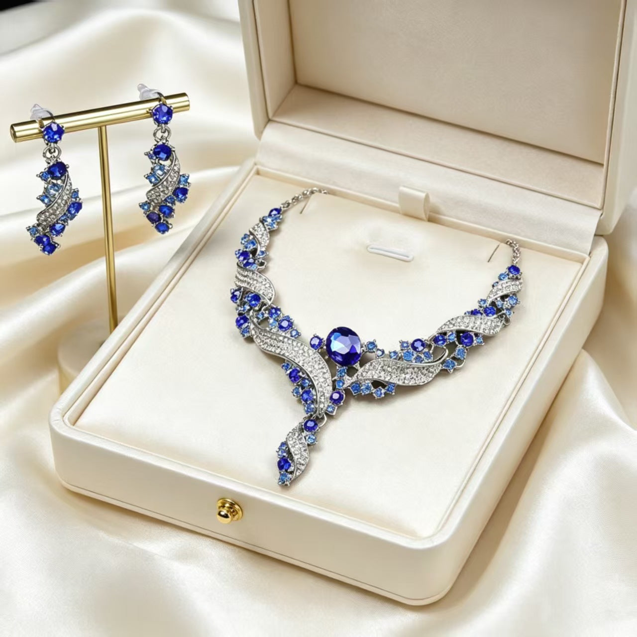 Exaggerated Star Jewelry Set For Unisex, Electroplated Zinc With Zircon Inlay