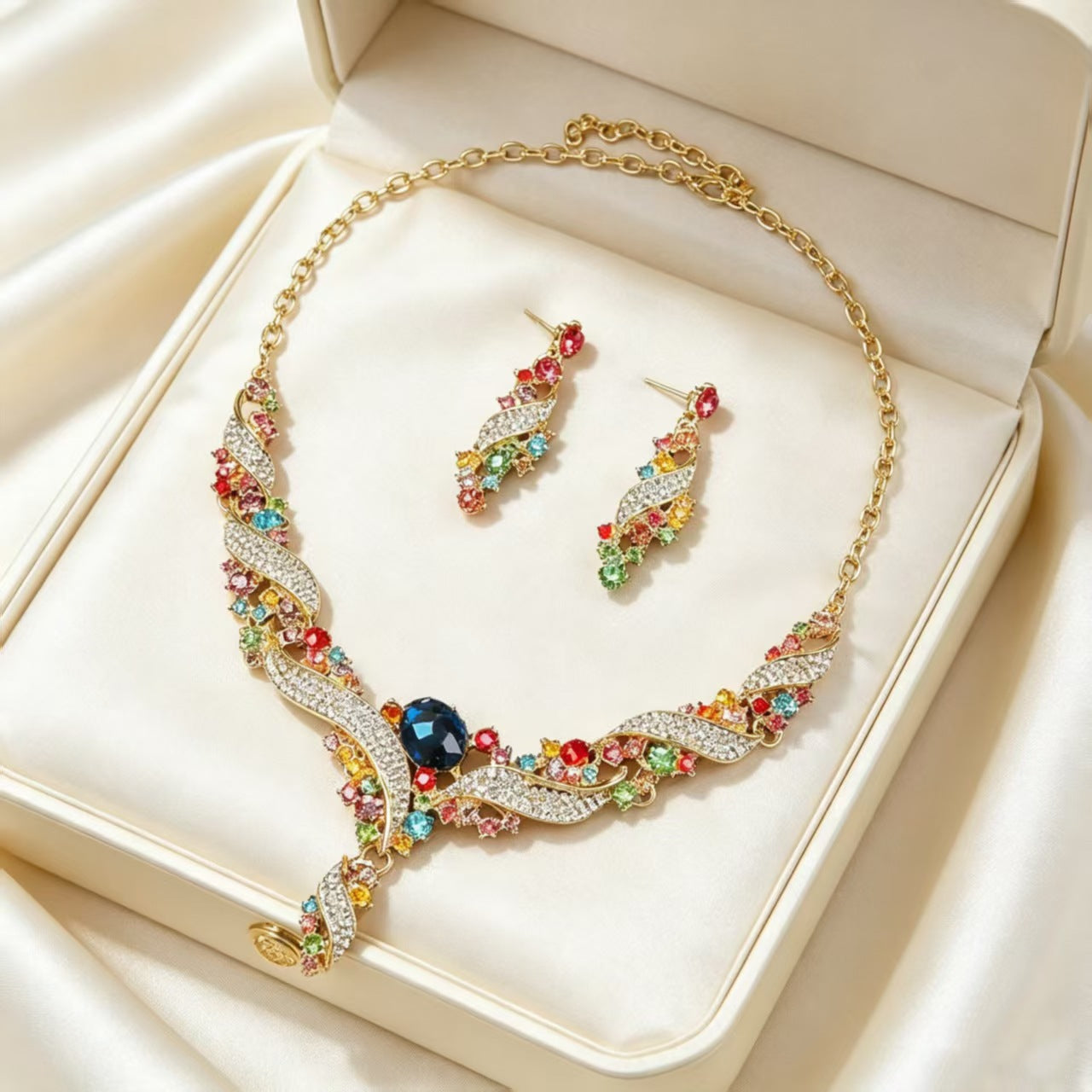 Exaggerated Star Jewelry Set For Unisex, Electroplated Zinc With Zircon Inlay