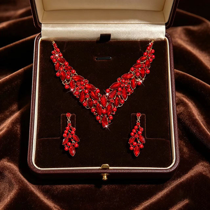 Exaggerated Star Jewelry Set For Unisex Featuring Electroplated Alloy With Zircon Inlay And Box Chain