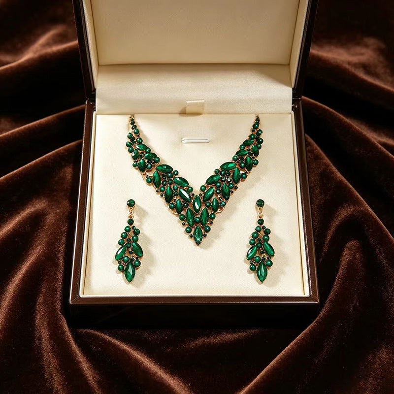 Exaggerated Star Jewelry Set For Unisex Featuring Electroplated Alloy With Zircon Inlay And Box Chain