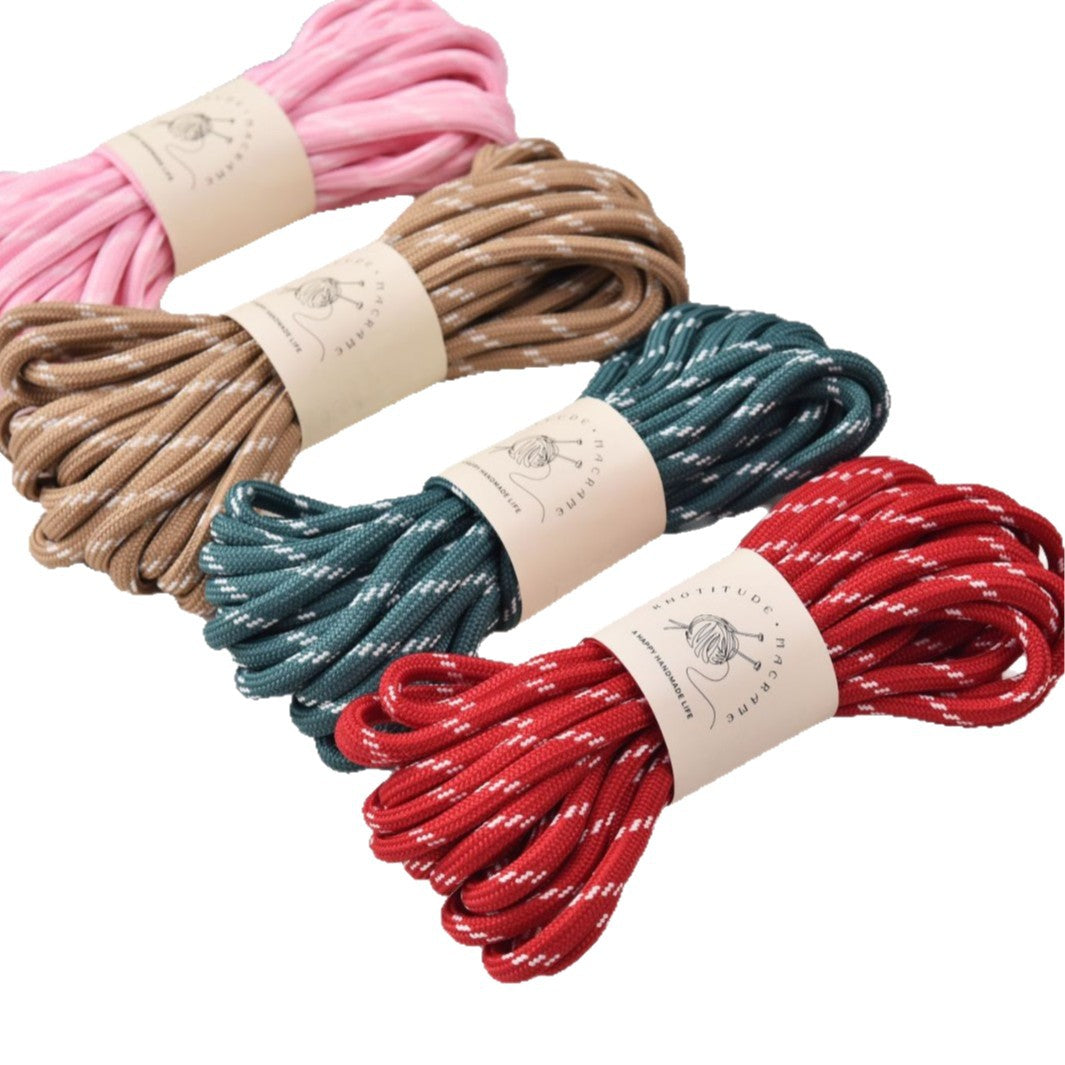 Handmade Rope Jewelry Accessory With 5mm Diameter And 5~5.9mm Hole Size In Sweet Red Style