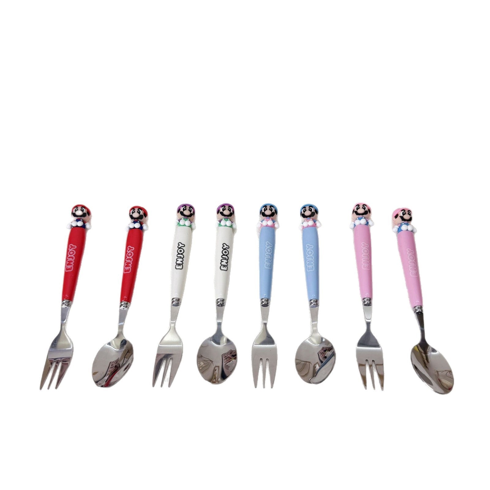 Cartoon Birthday Tableware Set Featuring Western Cutlery With Knife, Fork, And Spoon For Kids