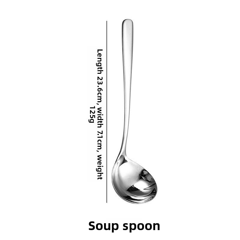 Elegant Solid Color Tableware Set With 304 Stainless Steel Inner Liner, Featuring Western Cutlery Knives, Forks, And Spoons