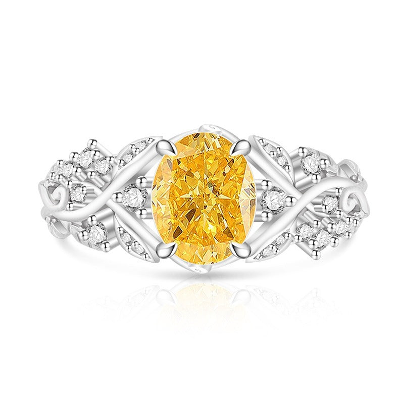 Faceted Flowers Copper Ring For Women With Real Gold Plated Finish In Colour