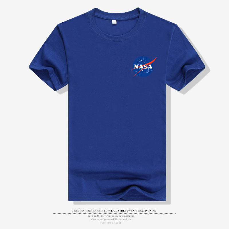 Astronaut Casual Short Sleeve T-shirt In Cotton Featuring Printing