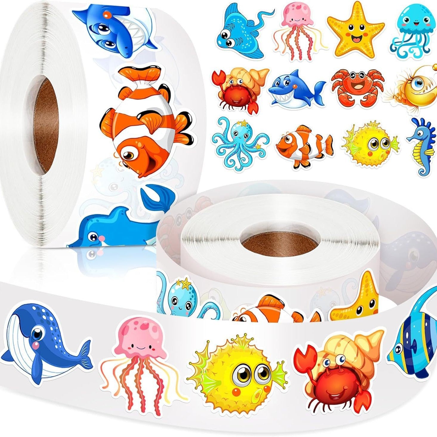 Ocean-themed Copper Plate Stickers For School Use, Featuring Durable And Decorative Designs