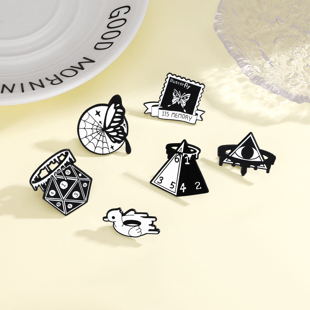 Butterfly Pin In Alloy Featuring Ribbon Craftsmanship