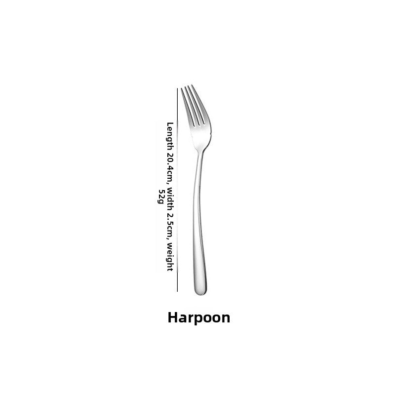 Elegant Solid Color Tableware Set With 304 Stainless Steel Inner Liner, Featuring Western Cutlery Knives, Forks, And Spoons