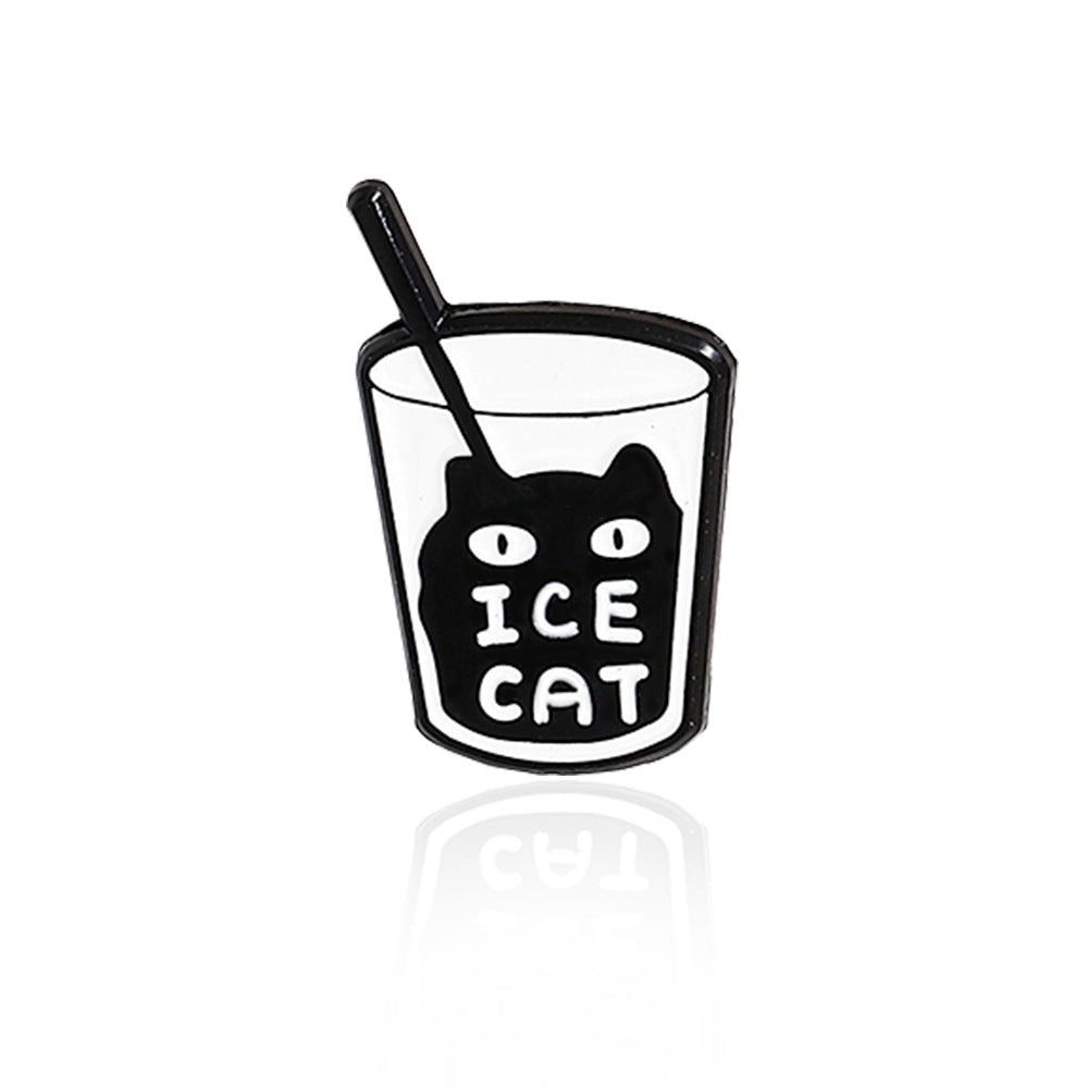Cat Pin Made Of Alloy Featuring Stoving Varnish Finish
