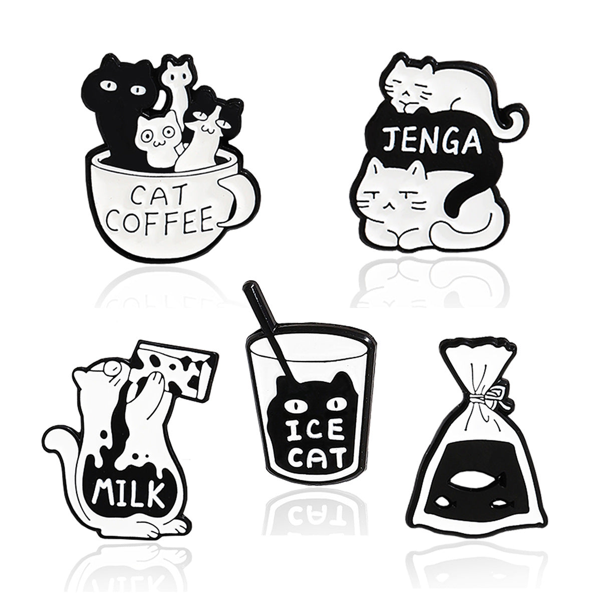 Cat Pin Made Of Alloy Featuring Stoving Varnish Finish