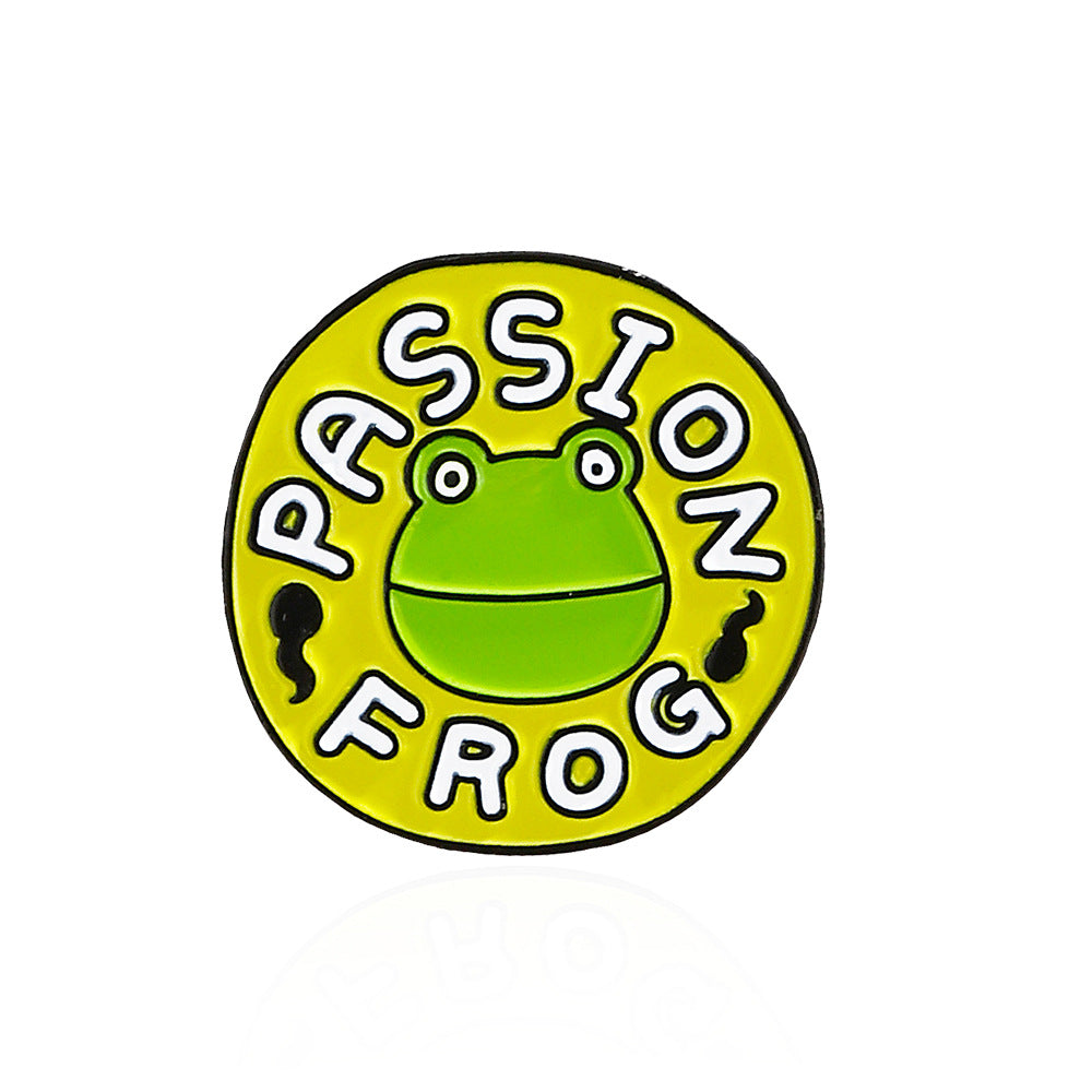 Frog Pin Made Of Alloy Featuring Stoving Varnish Craftsmanship