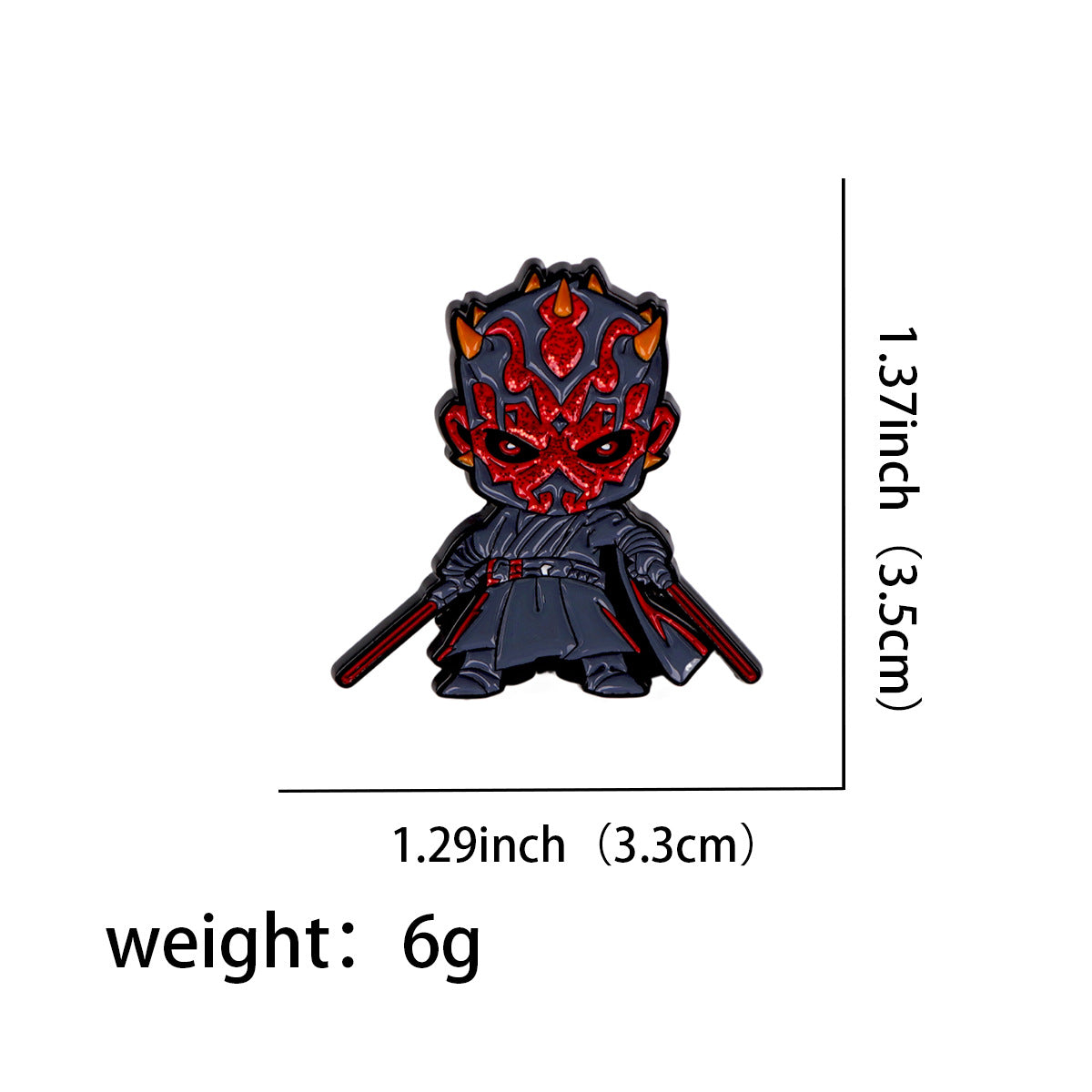 Cartoon Character Pin Made Of Zinc Alloy Featuring Enamel Craft
