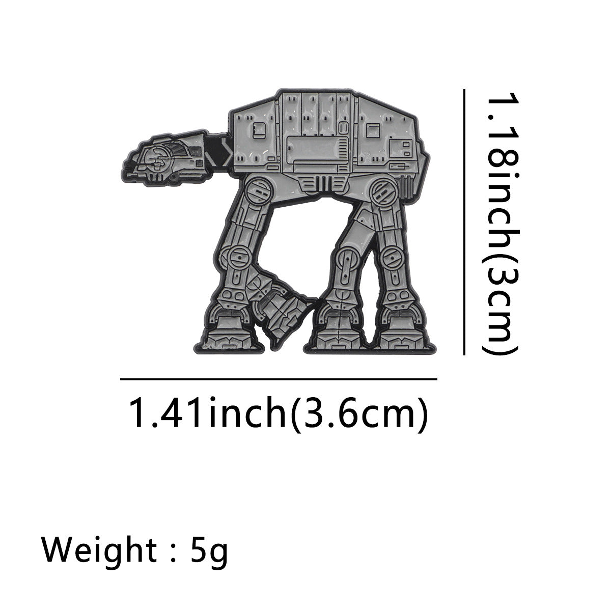 Cartoon Character Pin Made Of Zinc Alloy Featuring Enamel Craft