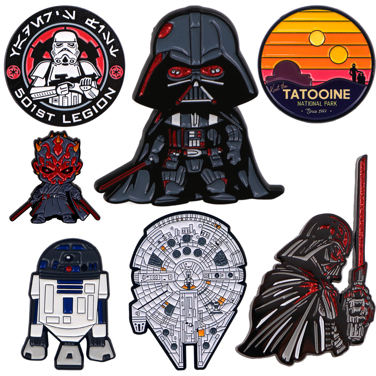 Cartoon Character Pin Made Of Zinc Alloy Featuring Enamel Craft