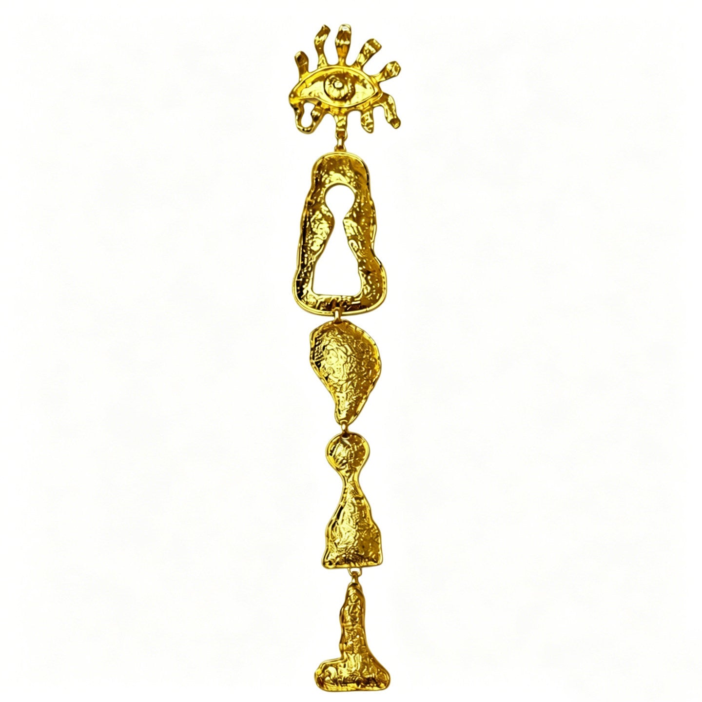Gold Zinc Alloy Pin Featuring Electroplated Craftsmanship