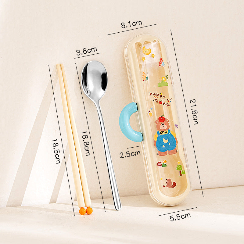 Cute Foldable Tableware Set, Portable And Space-Saving Design For Easy Carrying