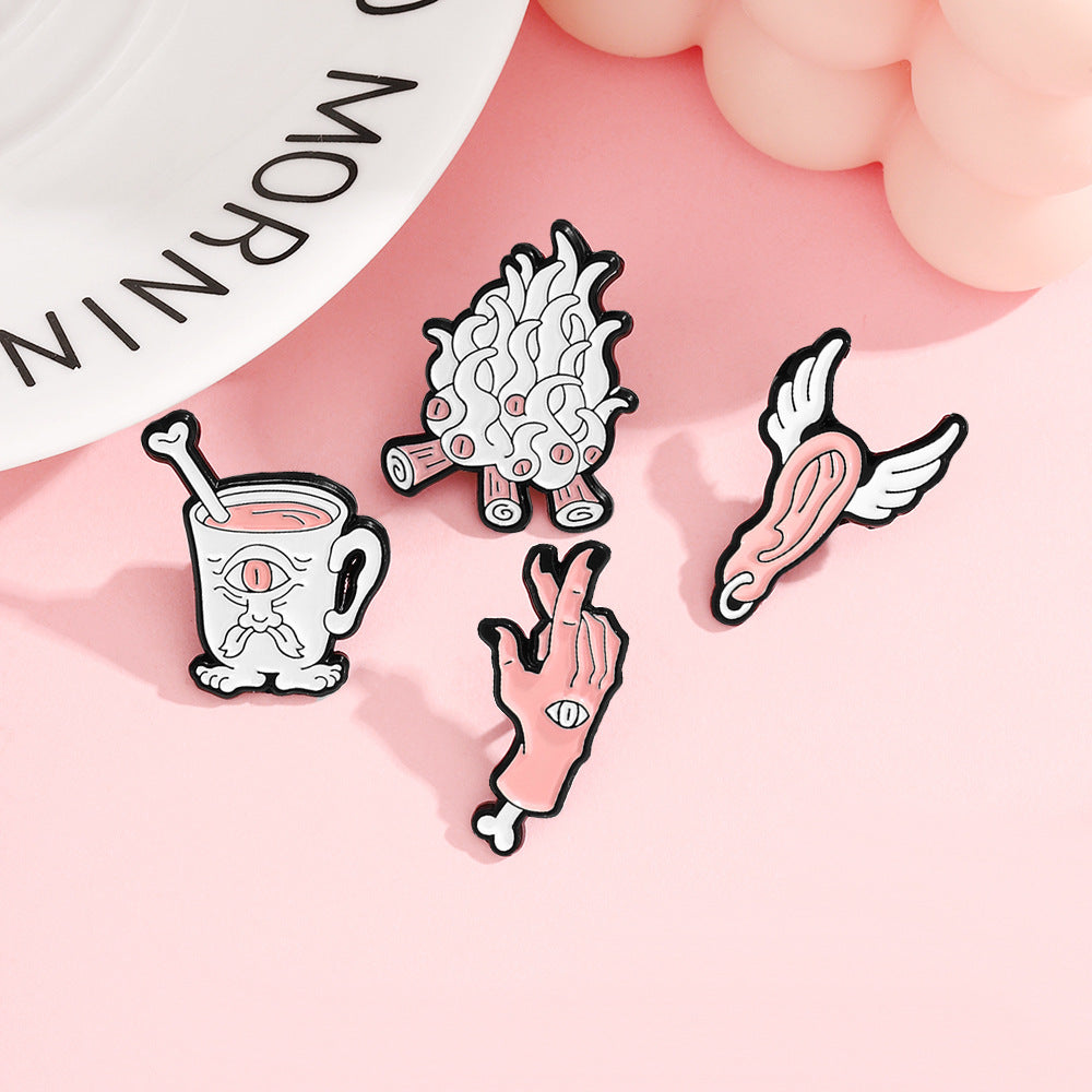 Bear Pin Made Of Alloy Featuring Stoving Varnish Craftsmanship