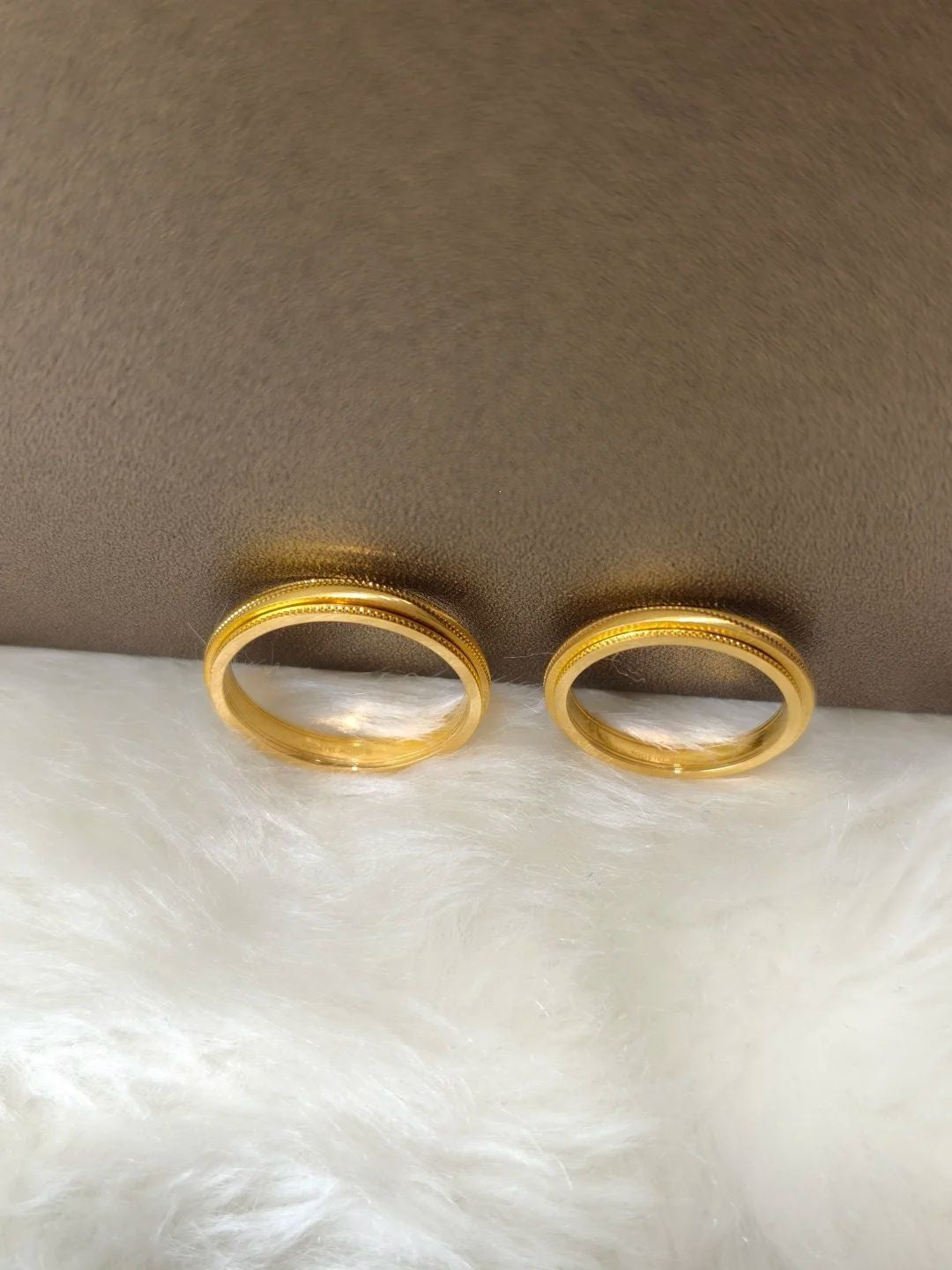 Handmade Geometric Sweet Unisex Rings In Gold Featuring Golden Plated Alloy Material