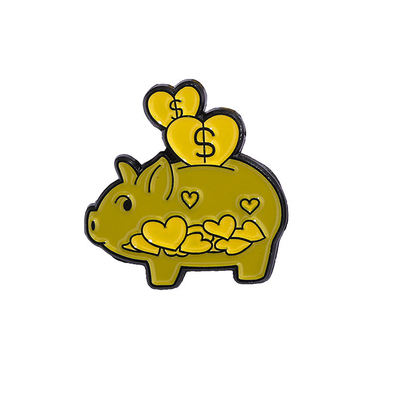 Animal Pin Made Of Zinc Alloy With Stoving Varnish Craftsmanship, Available In Gold