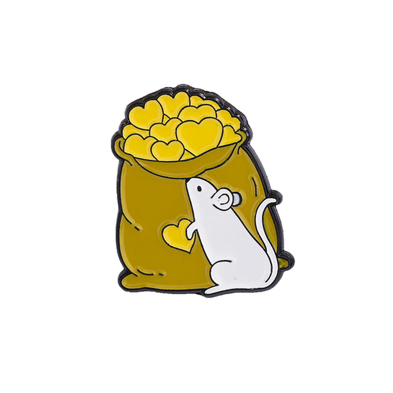 Animal Pin Made Of Zinc Alloy With Stoving Varnish Craftsmanship, Available In Gold