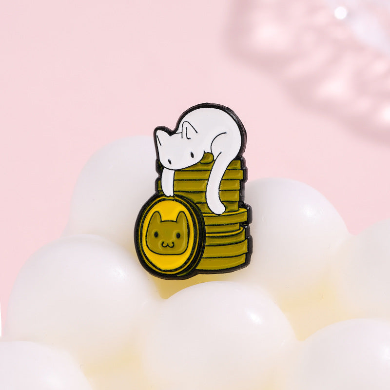 Animal Pin Made Of Zinc Alloy With Stoving Varnish Craftsmanship, Available In Gold