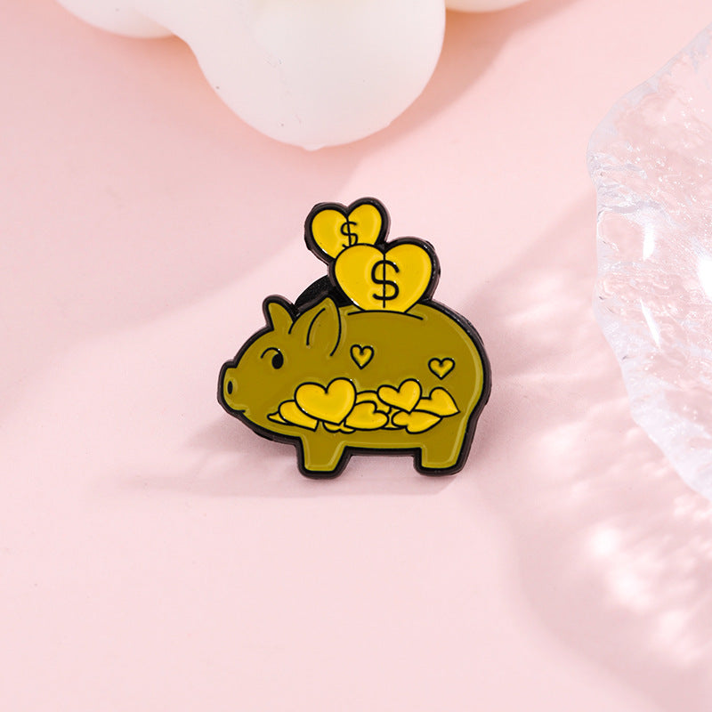 Animal Pin Made Of Zinc Alloy With Stoving Varnish Craftsmanship, Available In Gold