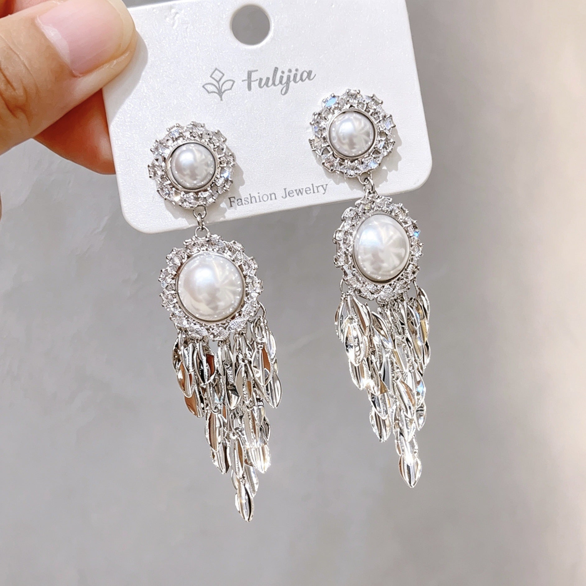 Leaves Tassel Earrings For Women Featuring Electroplated Gold Finish With Copper Ear Pins