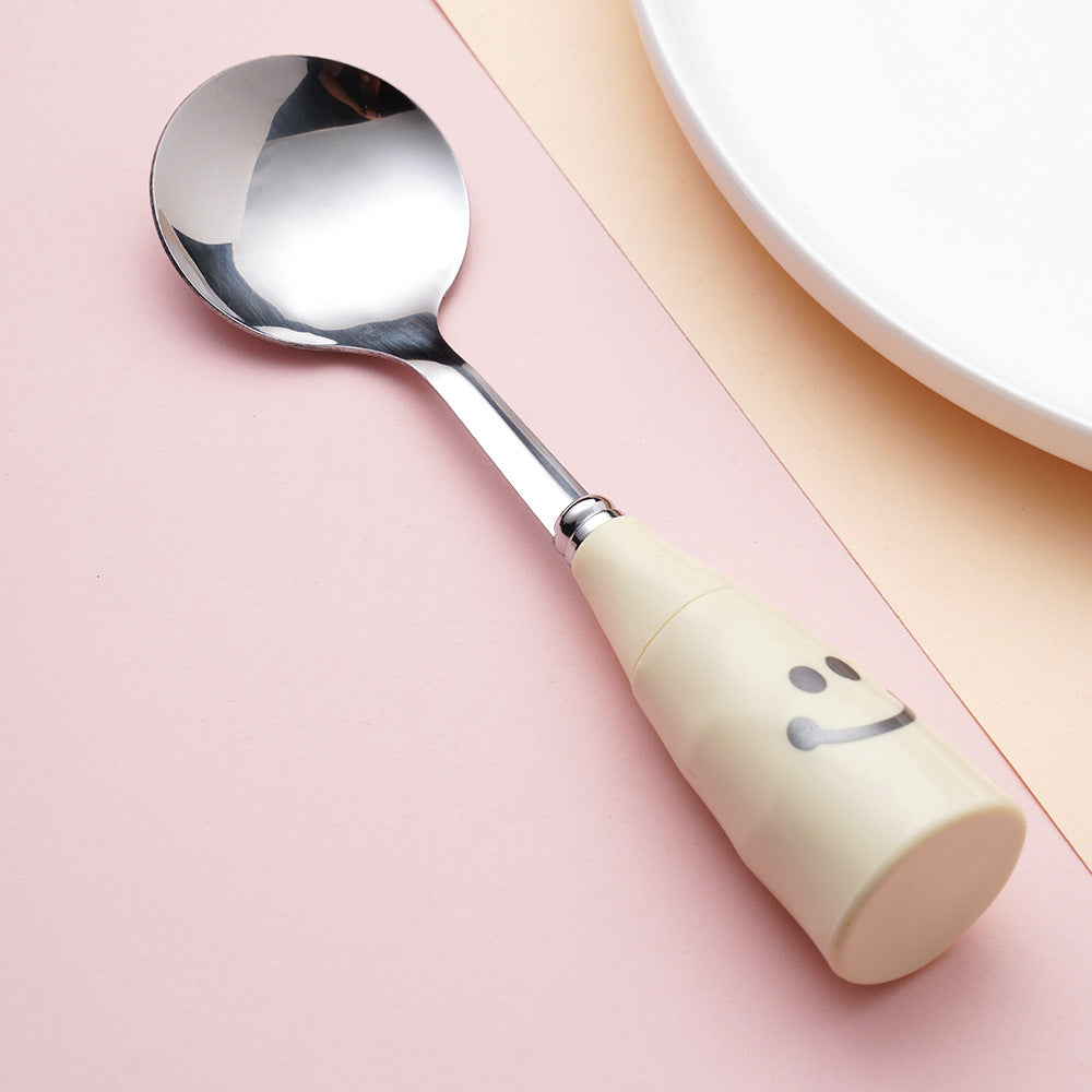 Cute Cartoon Tableware Set Featuring Western Cutlery With Knife, Fork, And Spoon For Dining