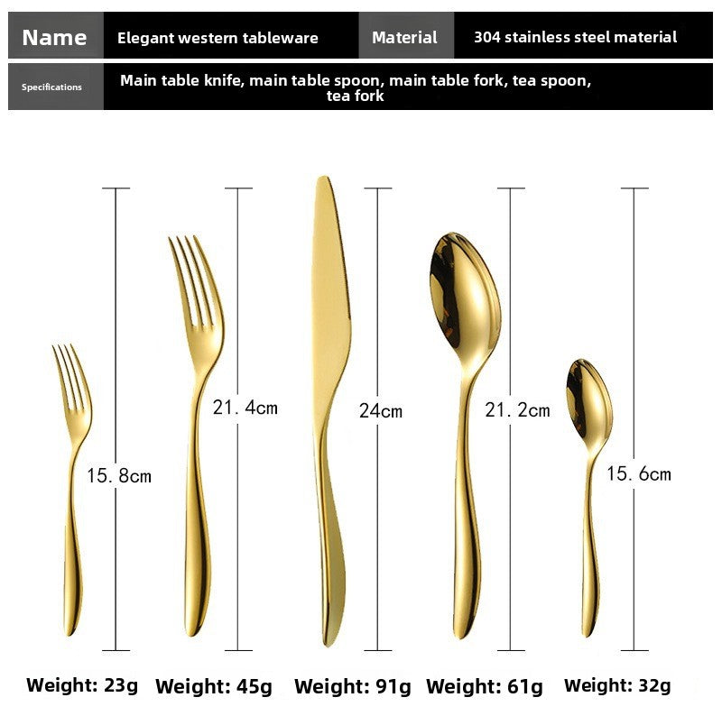 Elegant Solid Color Tableware Set With 304 Stainless Steel Inner Liner, Perfect For Birthday Celebrations