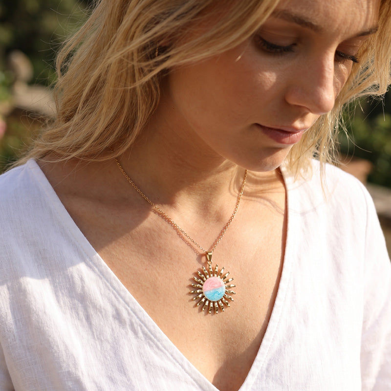 Electroplated Crab Necklace In Marine Style With 18K Real Gold PVD Coated 304 Stainless Steel And Cable Chain