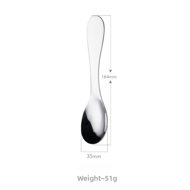 Cute Cartoon Tableware Set Featuring 304 Stainless Steel Inner Liner, Including Western Style Knife, Fork, And Spoon