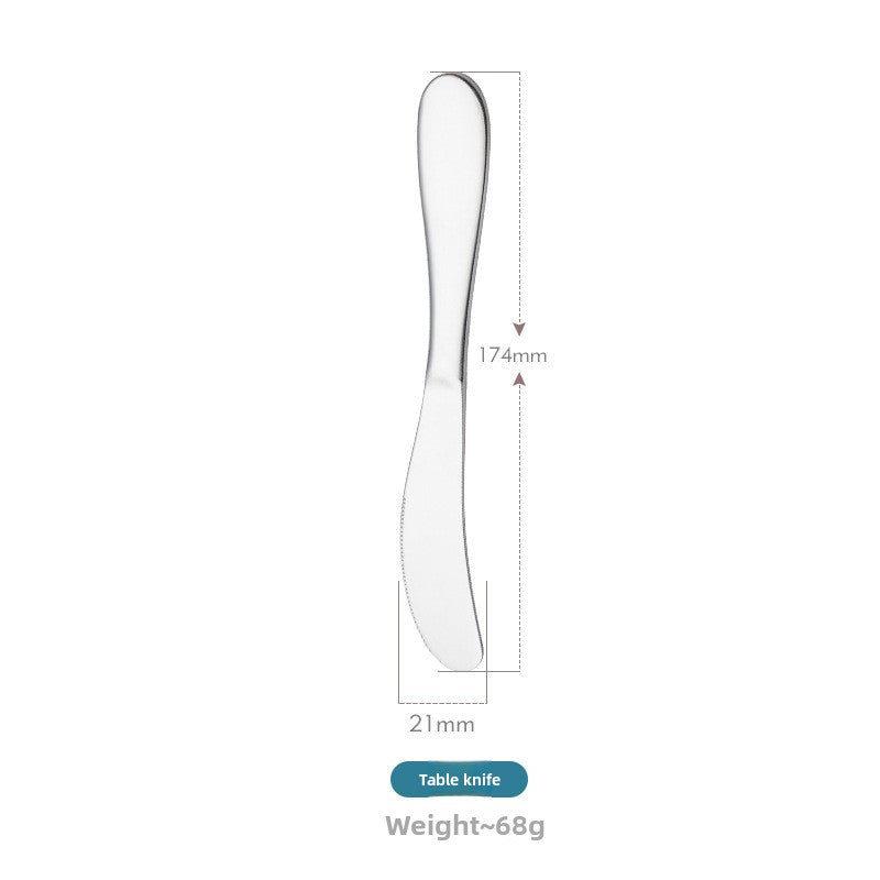 Cute Cartoon Tableware Set Featuring 304 Stainless Steel Inner Liner, Including Western Style Knife, Fork, And Spoon