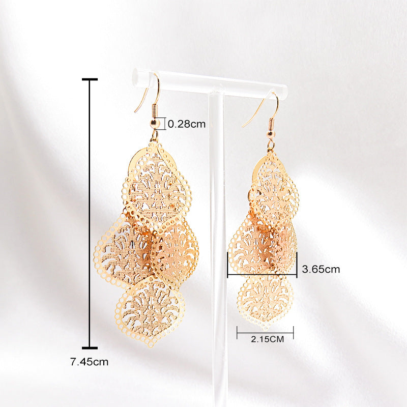 Leaf Ear Hook Earrings For Unisex Featuring Copper Ear Pins In New Style