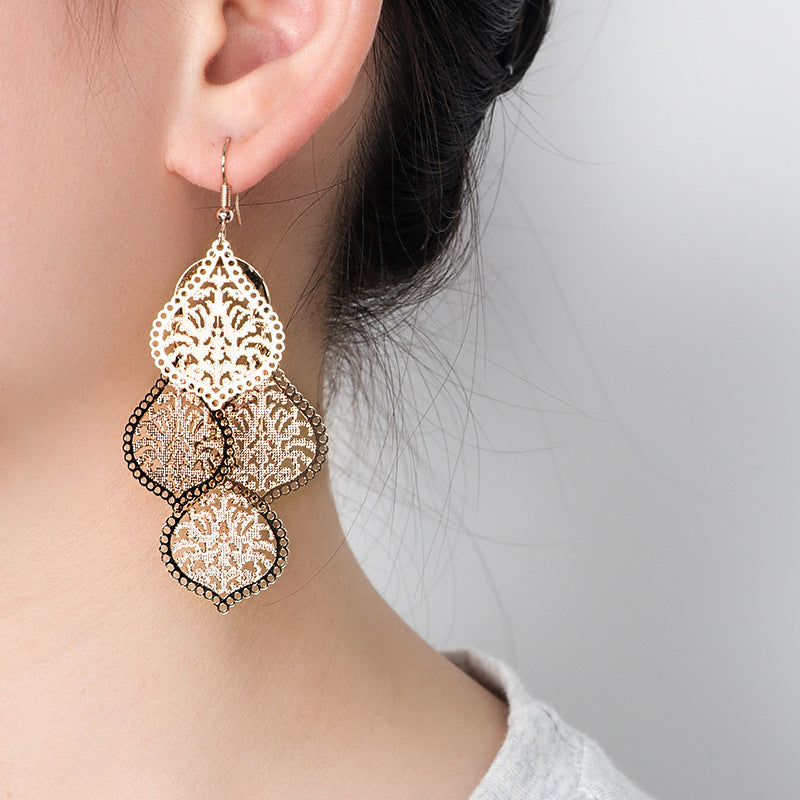 Leaf Ear Hook Earrings For Unisex Featuring Copper Ear Pins In New Style