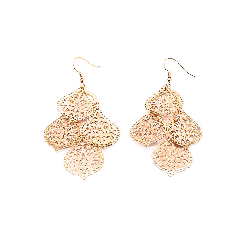 Leaf Ear Hook Earrings For Unisex Featuring Copper Ear Pins In New Style
