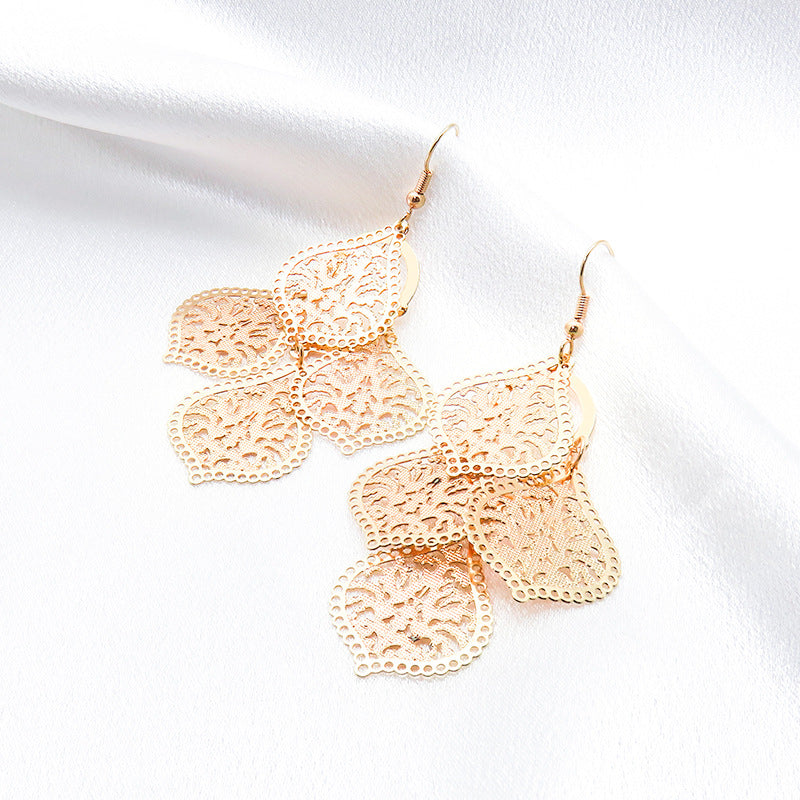Leaf Ear Hook Earrings For Unisex Featuring Copper Ear Pins In New Style