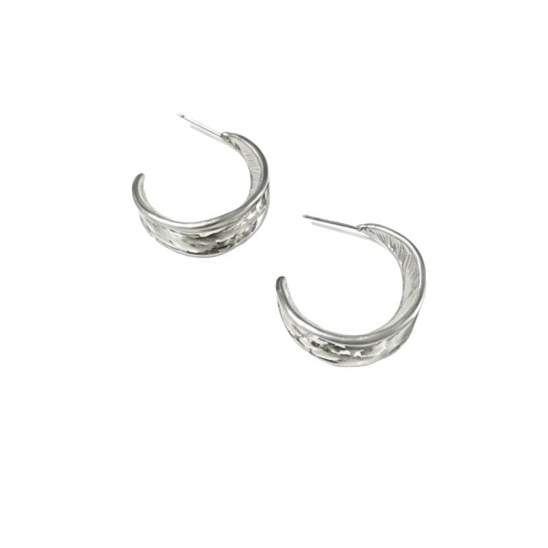 Handmade Gold Leaves Earrings For Women With Copper Ear Pins, Alloy Material