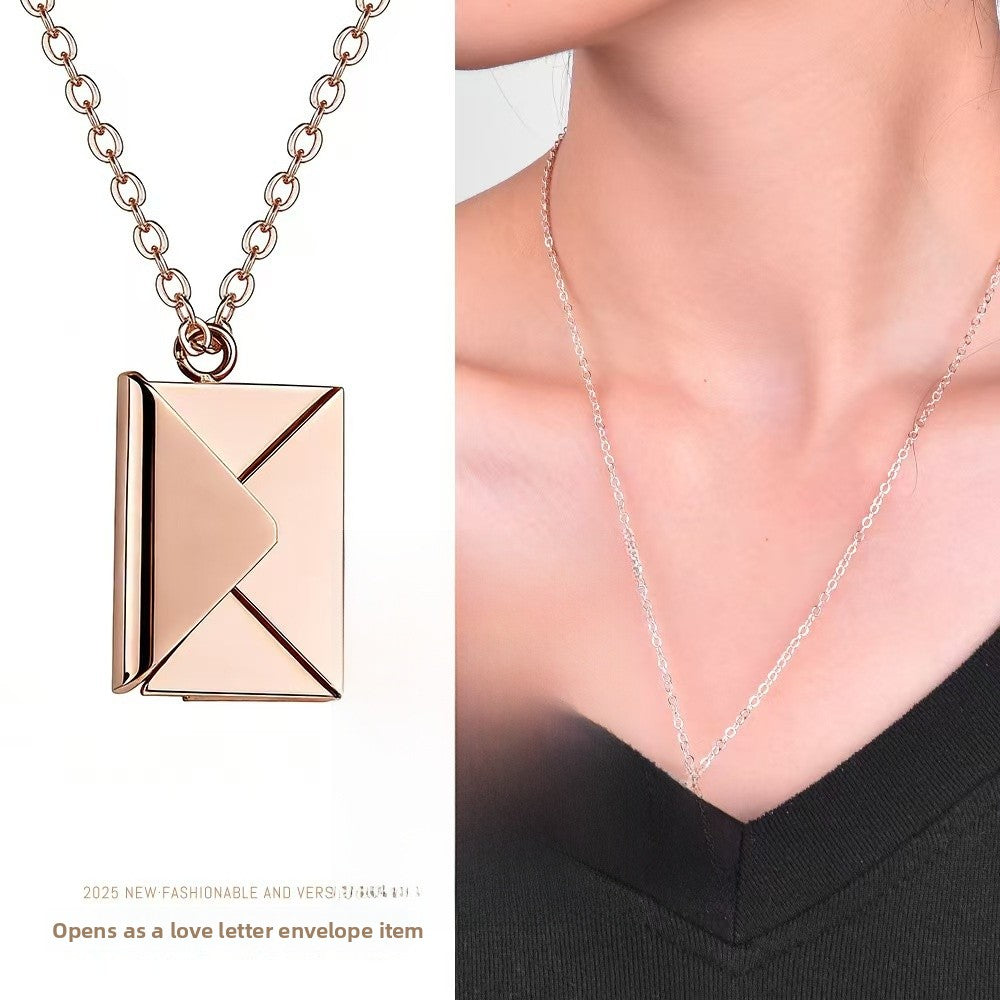 Heart Shape Necklace In Gold Featuring Electroplated Titanium Steel Pendant With Unisex Cable Chain