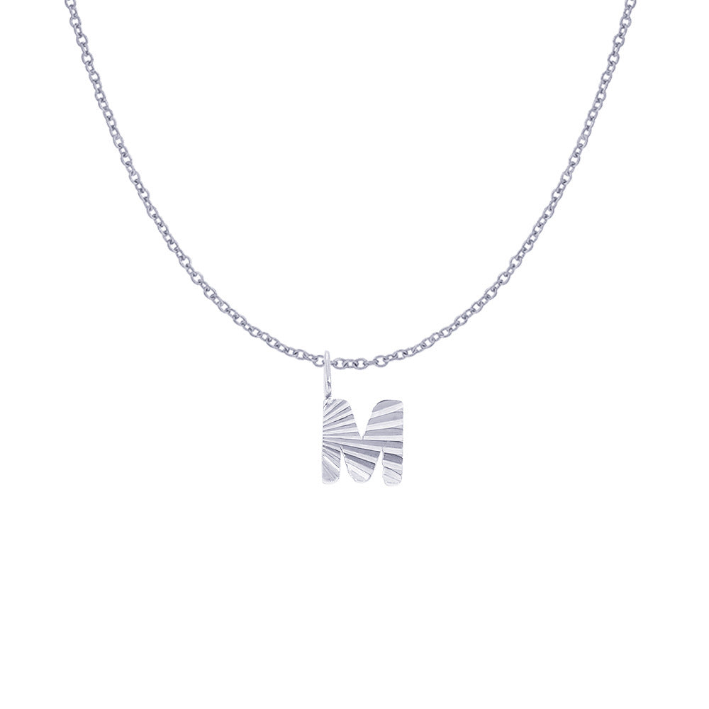 Gold Letter Pendant Necklace For Women In 304 Stainless Steel Featuring Electroplated 14K Real Gold Plated Finish