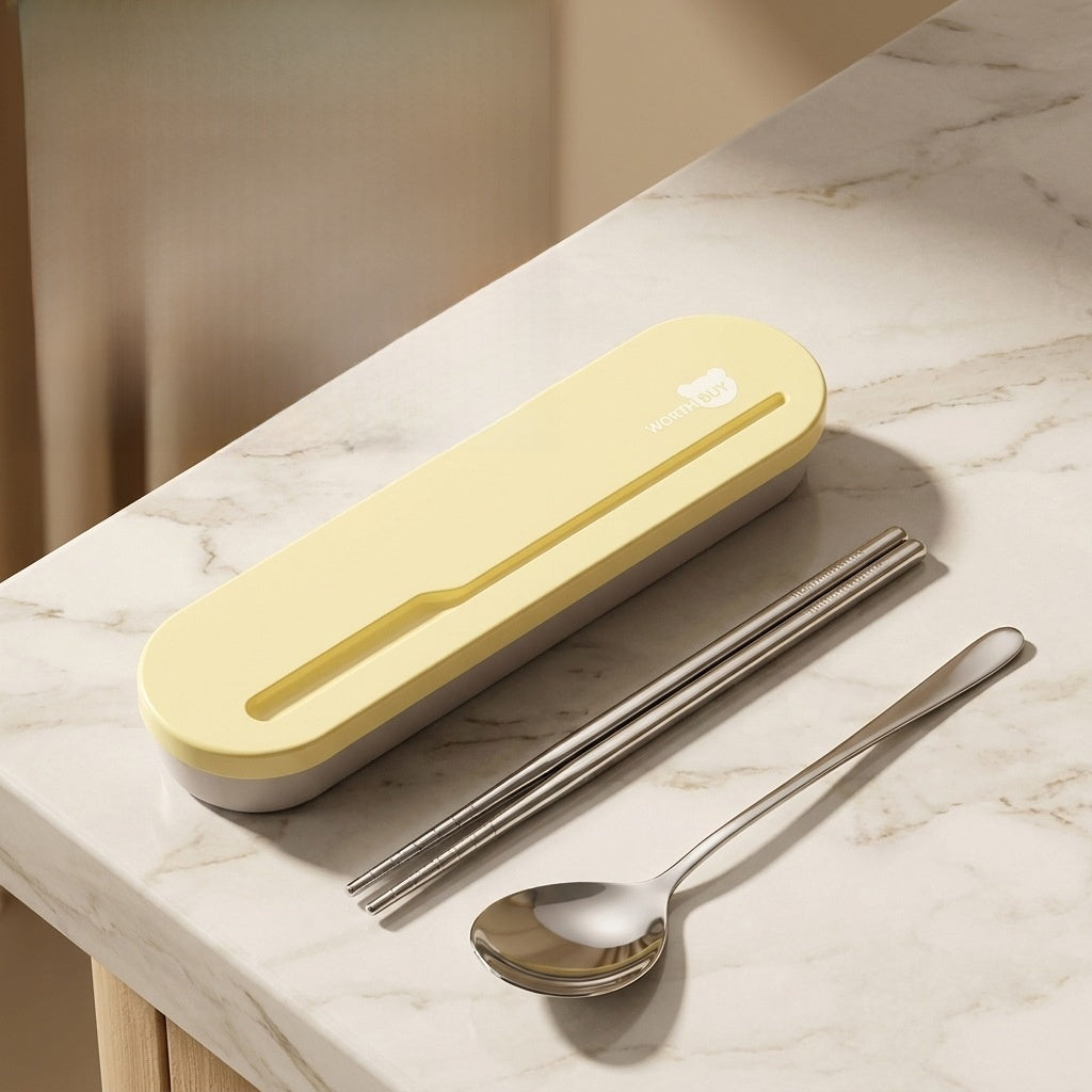 Bento Box With 304 Stainless Steel Inner Liner, Portable And Foldable For Convenient Use