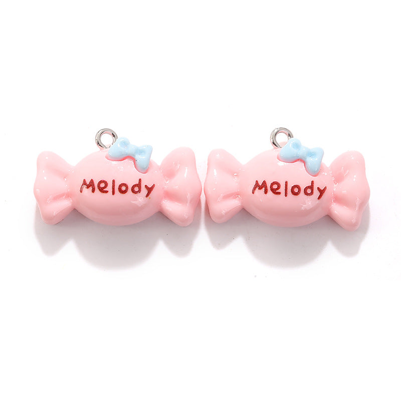 Candy Resin Pendant Featuring Electroplated Craftsmanship, Available In Colour For Jewelry Accessories