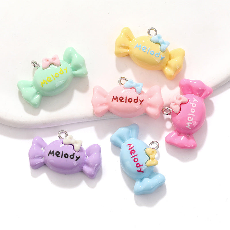 Candy Resin Pendant Featuring Electroplated Craftsmanship, Available In Colour For Jewelry Accessories