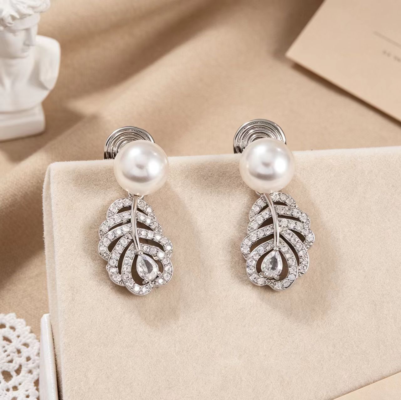 New Style Leaf Clip Earrings For Women With 925 Sterling Silver Posts And Real Gold Plated Copper Design