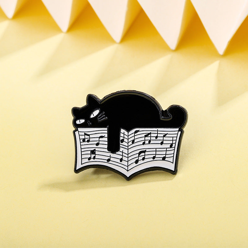 Cat Pin Made Of Zinc Alloy Featuring Durable Stoving Varnish Coating