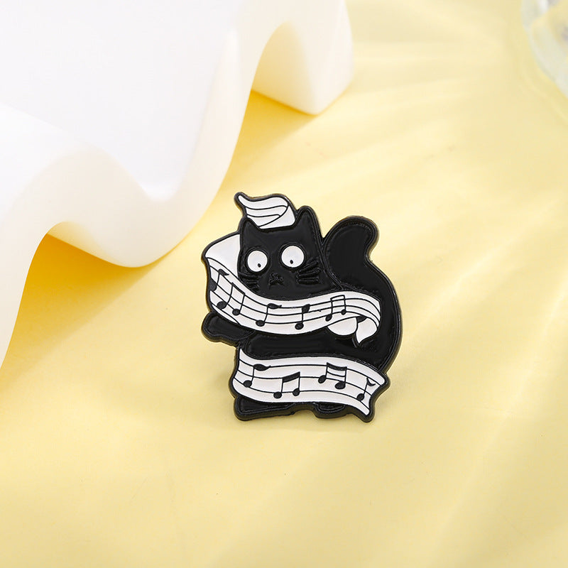 Cat Pin Made Of Zinc Alloy Featuring Durable Stoving Varnish Coating