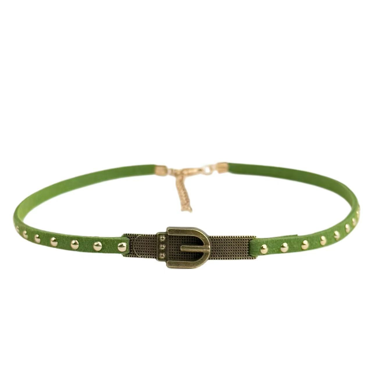 Brown Punk Alloy Choker Necklace With Unique Design For Stylish Statement