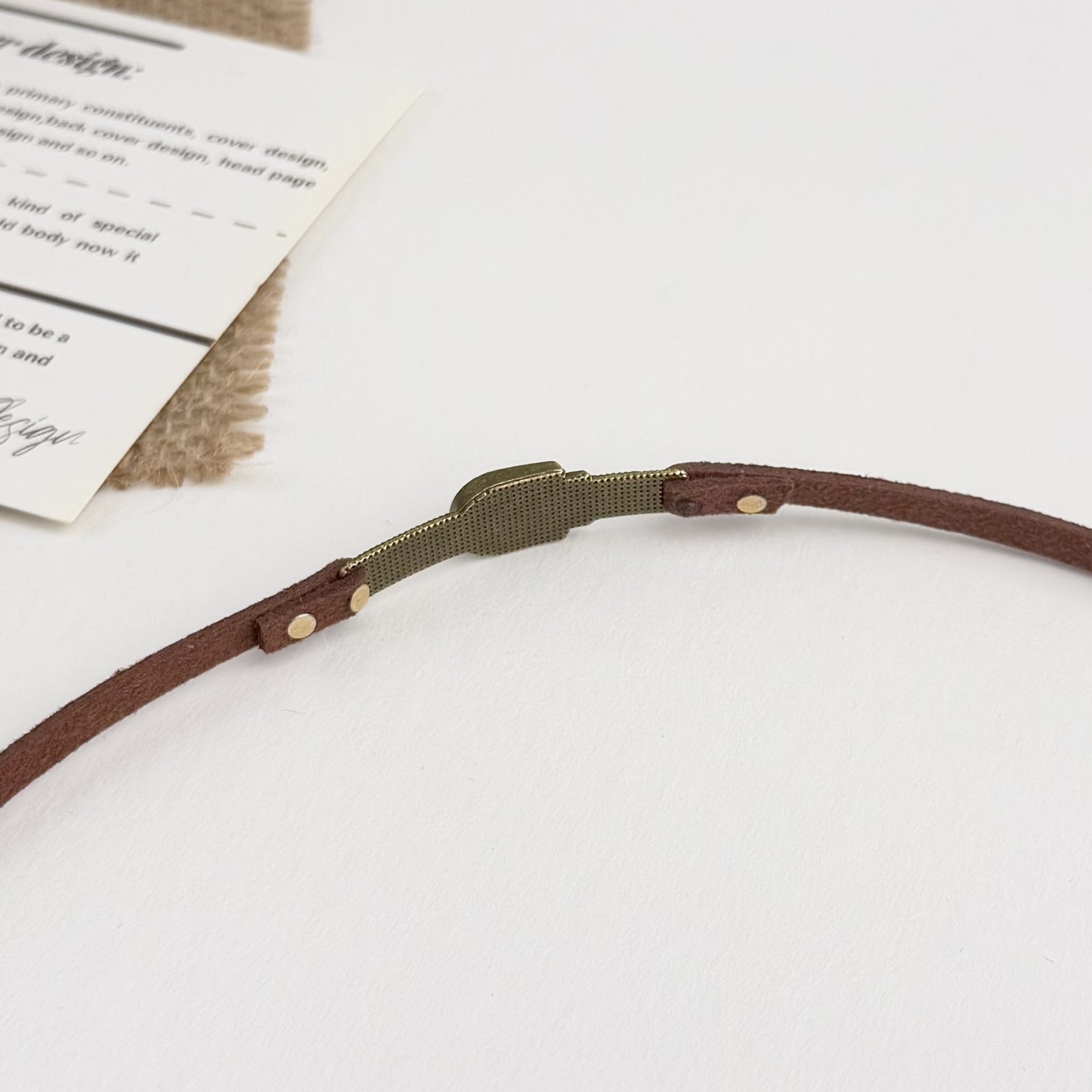 Brown Punk Alloy Choker Necklace With Unique Design For Stylish Statement