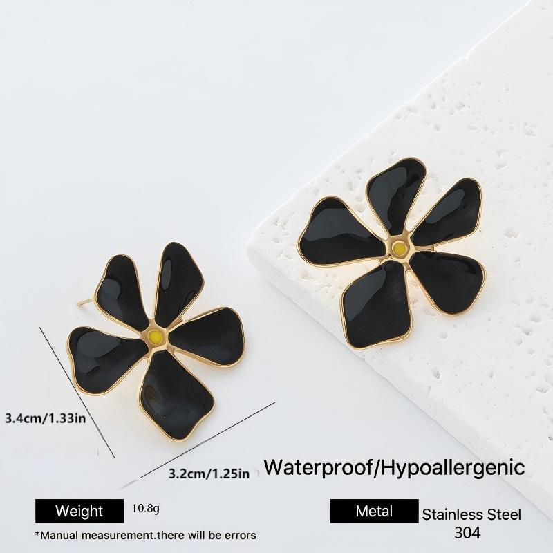 Heart Shape Earrings For Women Featuring Electroplated Finish With 304 Stainless Steel Ear Pins