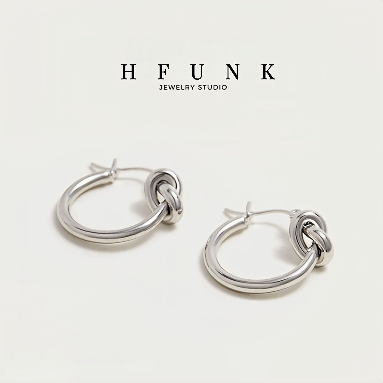 Knot Earrings For Women In Gold Featuring Waterproof Non Tarnish Titanium Steel With 304 Stainless Steel Ear Pins, 1 Pair